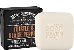 固形ヘアシャンプー - Scottish Fine Soaps MG Thistle & Black Pepper Shampoo Bar Wrapped	 — photo N2