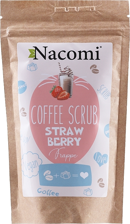 Coffee Body Scrub with Strawberry - Nacomi Coffee Scrub Strawberry — photo N1