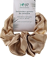 Fragrances, Perfumes, Cosmetics Satin Scrunchie, beige - Yeye