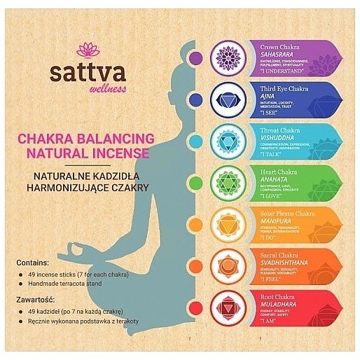 Incense Stick Set 'Chakra Box' - Sattva Ayurveda Chakra Box — photo N1