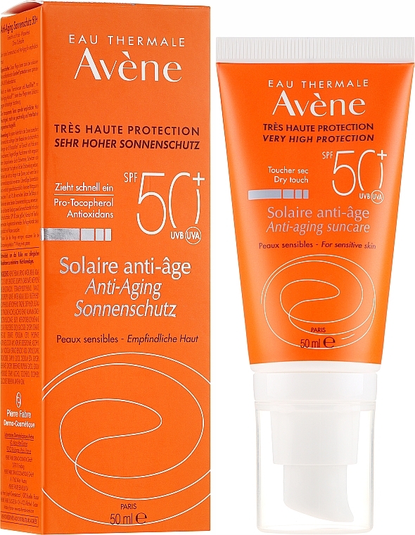 Sun Anti-Aging Face Cream - Avene Solaire Anti-Age SPF 50 + — photo N1