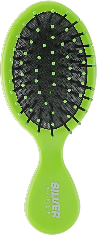 Massage Hair Brush, PM-2383, green - Silver Style — photo N3