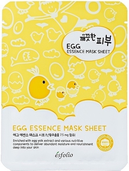 Egg Facial Sheet Mask - Esfolio Pure Skin Egg Essence Sheet Mask — photo N1