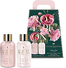 Fragrances, Perfumes, Cosmetics Bundle - Grace Cole The Luxury Bathing Velvet Rose & Peony Set (sh/gel/50ml + b/lot/50ml)