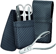 Fragrances, Perfumes, Cosmetics Manicure Set 'Carbon', 4 pcs - Erbe Solingen Manicure Set