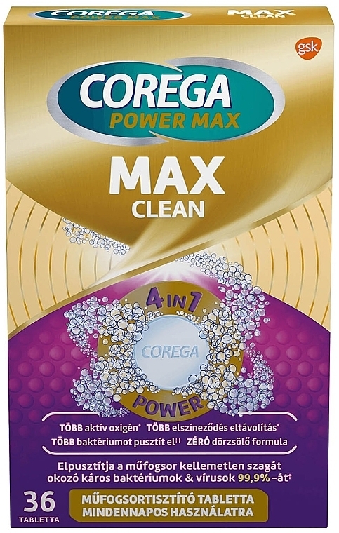 Denture Tablets - Corega Max Clean 4-in-1 Power — photo N2