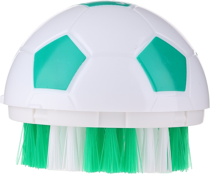 Ball-Shaped Brush, White & Green - Sanel — photo N1