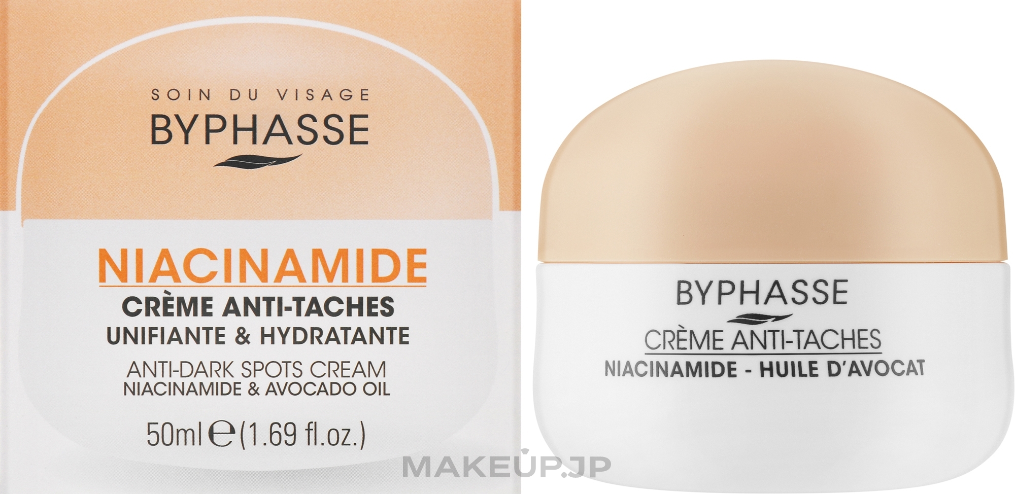 Anti-Pigmentation Face Cream - Byphasse Niacinamide Unifying And Moisturizing Anti-Dark Spots Cream — photo 50 ml