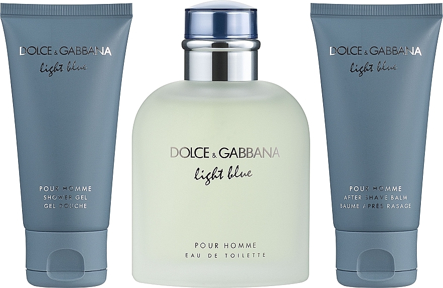 Dolce&Gabbana Light Blue Pour Homme - Set (edt/125ml + sh/gel/50ml + ash/balm/50ml) — photo N2