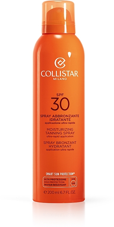 Moisturising Tanning Spray - Collistar Moisturizing Tanning Spray SPF30 200ml — photo N1