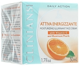 Fragrances, Perfumes, Cosmetics Moisturizing Face Cream with Vitamins C & E - Clinians Attiva Energizzante Vitamina Cream