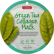 Fragrances, Perfumes, Cosmetics Sheet Mask - Purederm Green Tea Collagen Mask