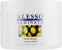 Fragrances, Perfumes, Cosmetics Lifting Alginate Face Mask with Olive Leaf Extract - Alesso Professionnel Alginate Olive Peel-Off Lifting Mask 