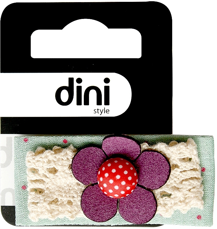 Hair Clip "Lace Flower", d-425 - Dini Hand Made — photo N5