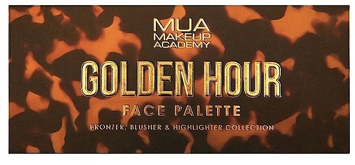 Makeup Palette - MUA Golden Hour Face Palette Bronze, Blush, Highlight — photo N1