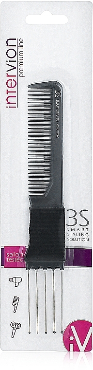 Pocket Hair Comb, 499079, black - Inter-Vion — photo N1