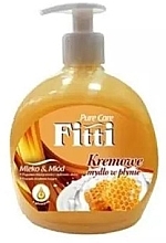 Fragrances, Perfumes, Cosmetics Liquid Soap "Milk and honey" - Fitti Liquid Soap