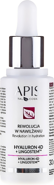 Moisturizing Face Emulsion - APIS Professional 4D Hyaluron + Lingostem — photo N2