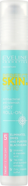 Anti-Imperfection Spot Roller - Eveline Cosmetics Perfect Skin.Acne Face Roll — photo N1