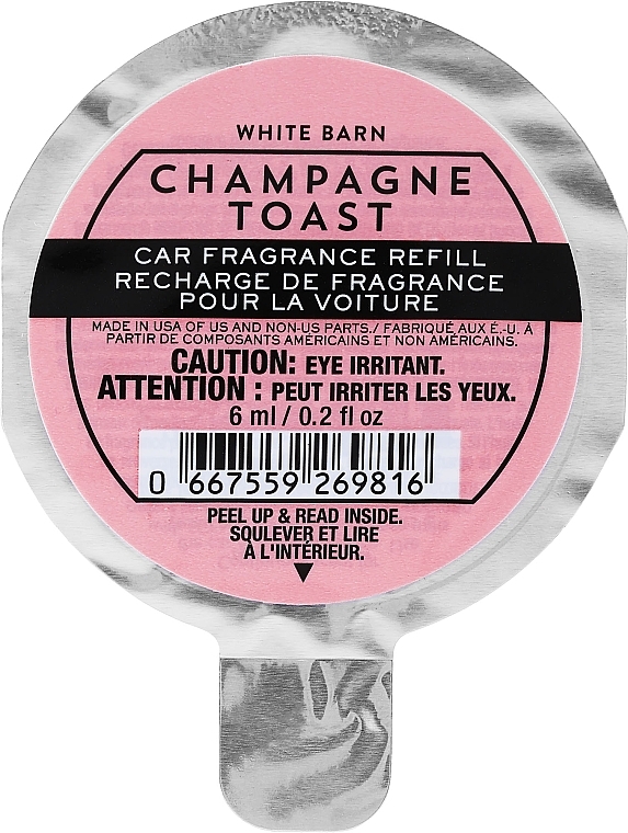 Car Air Freshener - Bath & Body Works Champagne Toast Car Fragrance Refill — photo N2