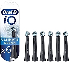 Fragrances, Perfumes, Cosmetics Electric Toothbrush Heads, black, 6 pcs. - Oral-B iO Ultimate Clean