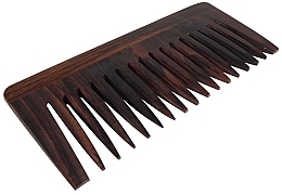 Rosewood Afro-Comb, 13.5 cm - Golddachs — photo N3