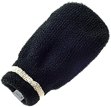 Exfoliating Spa Glove, black - Hydrea London Exfoliating Spa Mitt Black — photo N5
