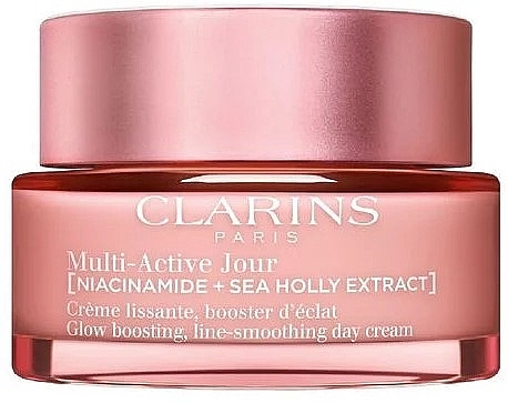 Day Cream for Dry Skin - Clarins Multi-Active Jour Niacinamide+Sea Holly Extract Glow Boosting Line-Smoothing Day Cream Dry Skin — photo N1