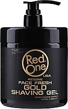 Fragrances, Perfumes, Cosmetics Shaving Gel - Red One Professional Men Face Fresh Shaving Gel Gold