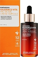 Lifting Face Cream Serum - Fortheskin Radiance Vita Pro Biome Cream Ampoule — photo N2