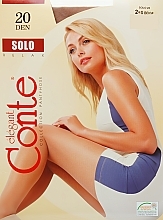 Fragrances, Perfumes, Cosmetics Tights "Solo" 20 Den, beige - Conte