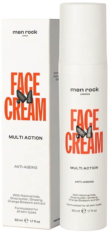 Multi-Functional Moisturising Face Cream - Men Rock Face Cream Multi Action — photo N1