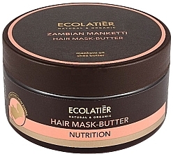 Fragrances, Perfumes, Cosmetics Hair Mask-Butter "Zambian Manketti" - Ecolatier Butter Mask