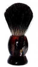 Fragrances, Perfumes, Cosmetics Shaving Brush with Badger Fiber, plastic, dark brown - Golddachs Pure Badger Plastic Havanna