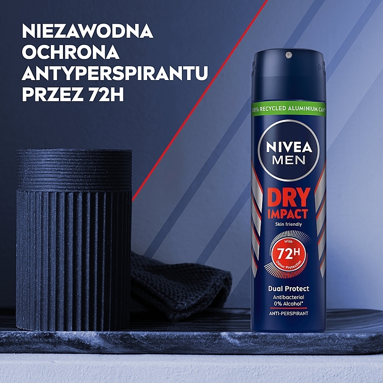 Men Antiperspirant Deodorant Spray "Strong Protection" - NIVEA Deodorant Dry For Men — photo N3