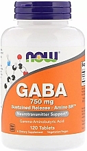 Fragrances, Perfumes, Cosmetics Capsules GABA 750mg - Now Foods GABA 750mg Sustained Release