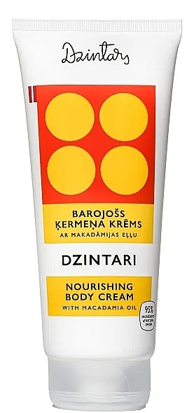 Nourishing Body Cream with Macadamia Oil & Vitamin E - Dzintars Dzintari Nourishing Body Cream  — photo N1