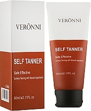 Self-Tanning Body Cream 'Lifting & Hydration' - Veronni Tinted Self-Tanning — photo N2