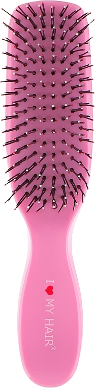 Kids Hair Brush "Spider" 1503, glossy pink S - I Love My Hair — photo N1