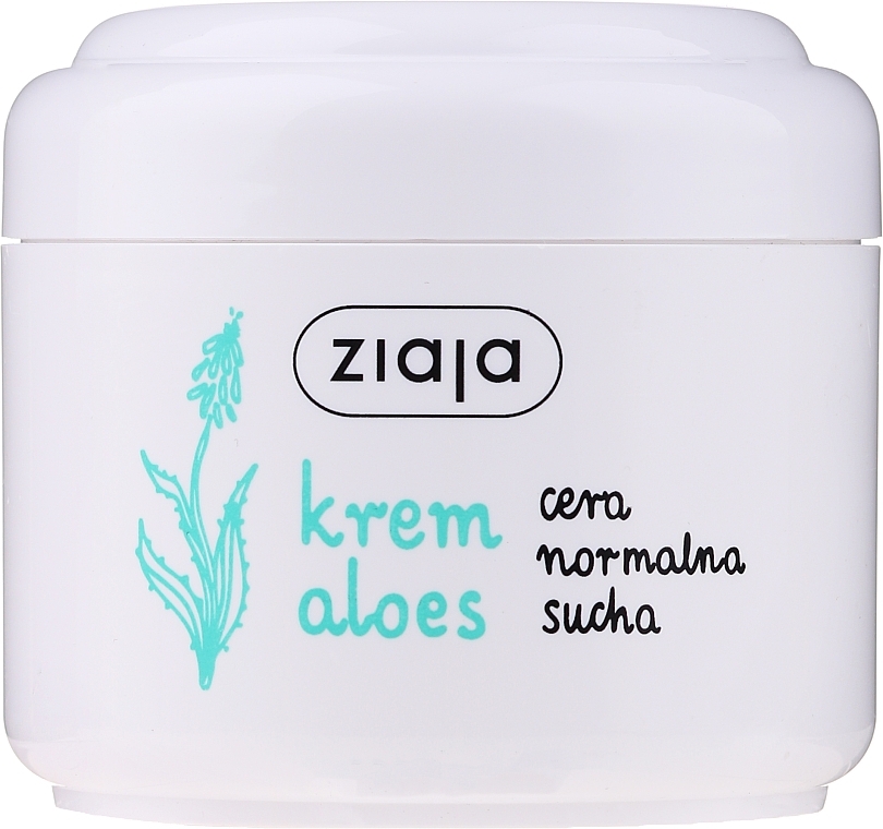 Moisturizing Face Cream "Aloe" - Ziaja Face Cream — photo N1