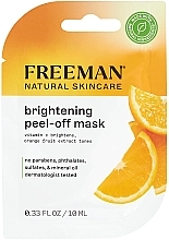 Fragrances, Perfumes, Cosmetics Vitamin C and Orange Extract Brightening Peeling Mask - Freeman Natural Skincare Brightening Vitamin C & Orange Extract Peel-Off Mask