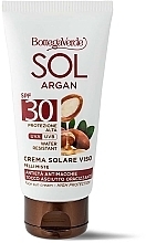 Fragrances, Perfumes, Cosmetics Argan Anti-Aging Face Sunscreen - Bottega Green Sun Argan Anti-Aging Face Sun Cream SPF30