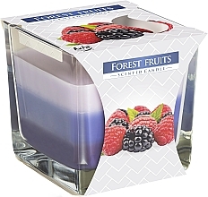 Scented Three-Layer Candle in Glass 'Wild Berries' - Bispol Scented Candle Forest Fruits — photo N2