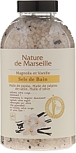 Fragrances, Perfumes, Cosmetics Bath Salt with Magnolia and Vanilla Flavor - Nature de Marseille