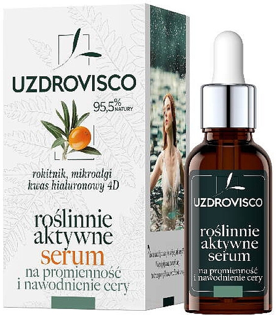 Active Moisturizing Face Serum - Uzdrovisco — photo N1