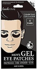 Men Gel Eye Patch 'Charcoal' - Look At Me Charcoal Men's Gel Eye Patches — photo N1