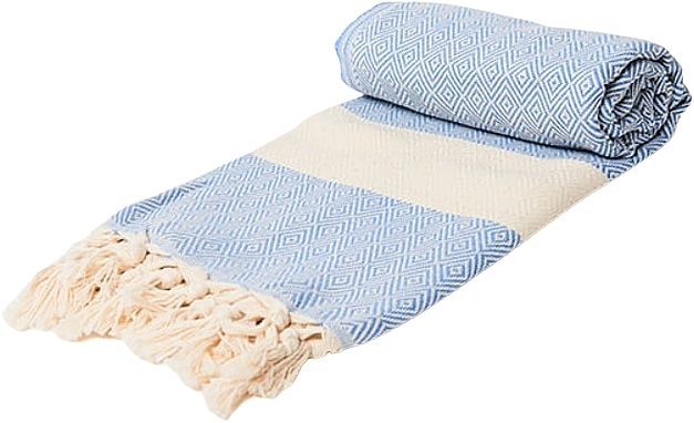 Hammam Towel, Turquoise - Yeye Diamond — photo N1