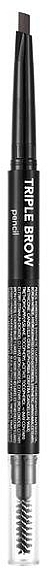 Creamy Brow Pencil - Flormar Triple Brow Pencil — photo N1