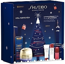 Set - Shiseido Vital Perfection Enriched Holiday Kit (f/cr/50ml + clean/foam/15ml + f/lot/30ml + f/conc/10ml) — photo N1