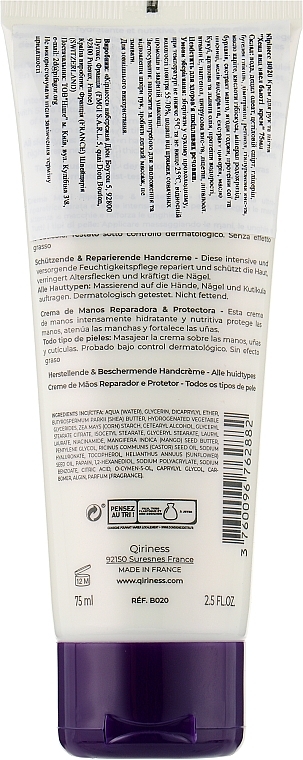 Ultra-Regenerating Hand and Nail Cream, natural formula - Qiriness Velvet Hand Cream — photo N2